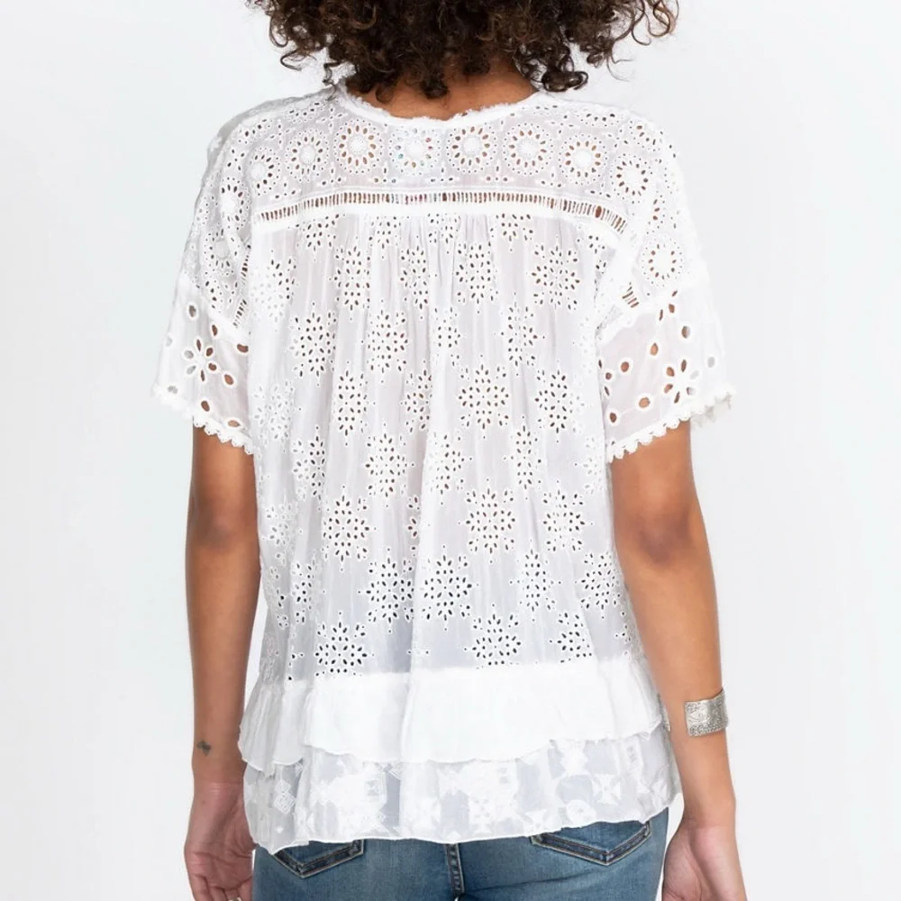 JOHNNY WAS HYACINTH BLOUSE SIZE XL - Picture 5 of 7